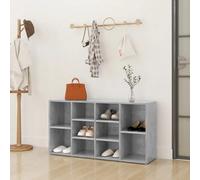 Walplus Shoe Bench Concrete Grey 103X30X54.5 Cm Engineered Wood