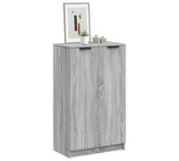Walplus Shoe Cabinet Grey Sonoma 59X35X100 Cm Engineered Wood