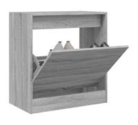 Walplus Shoe Cabinet Grey Sonoma 60X34X63.5 Cm Engineered Wood