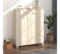 Walplus Shoe Cabinet Hamar Honey Brown 85X40X108 Cm Solid Wood Pine