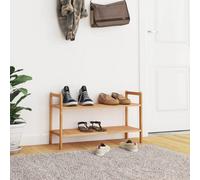 Walplus Shoe Rack 69X27X41 Cm Solid Wood Walnut