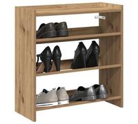 Walplus Shoe Rack Artisan Oak 60X25X62 Cm Engineered Wood