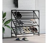 Walplus Shoe Rack Grey Sonoma 90X30X85 Cm Engineered Wood