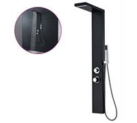 Walplus Shower Panel System Aluminium Matte Black