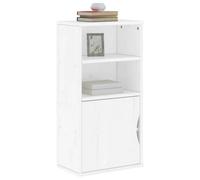 Walplus Side Cabinet Odda White 40X24X79 Cm Solid Wood Pine