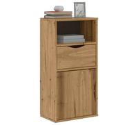 Walplus Side Cabinet With Drawer Odda 40X24X79 Cm Solid Wood Pine