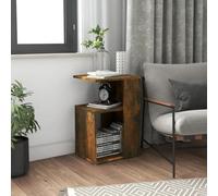 Walplus Side Table Smoked Oak 36X30X56 Cm Engineered Wood