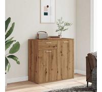 Walplus Sideboard Artisan Oak 80X36X75 Cm Engineered Wood