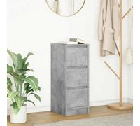 Walplus Sideboard Concrete Grey 29.5X34X76 Cm Engineered Wood