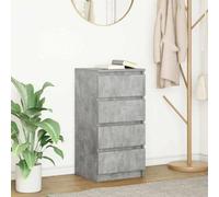Walplus Sideboard Concrete Grey 37.5X35X76 Cm Engineered Wood