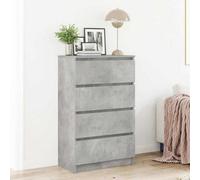 Walplus Sideboard Concrete Grey 60X35X98.5 Cm Engineered Wood