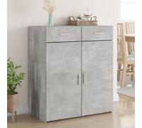 Walplus Sideboard Concrete Grey 80X42.5X93 Cm Engineered Wood