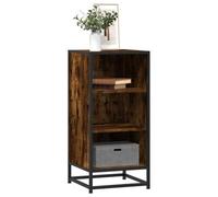 Walplus Sideboard Smoked Oak 35.5X35X76 Cm Engineered Wood And Metal