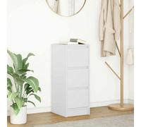 Walplus Sideboard White 29.5X34X76 Cm Engineered Wood