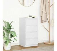 Walplus Sideboard White 37.5X35X76 Cm Engineered Wood