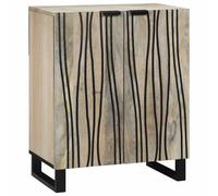 Walplus Sideboard White 60 X 33.5 X 75 Cm Solid Mango Wood
