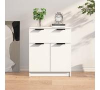 Walplus Sideboard White 60X30X70 Cm Engineered Wood
