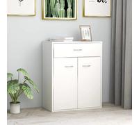 Walplus Sideboard White 60X30X75 Cm Engineered Wood