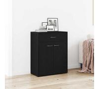 Walplus Sideboard With Drawer Black 60 X 30 X 75 Cm Engineered Wood