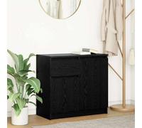 Walplus Sideboard With Drawer Black Oak 71X35X65 Cm Engineered Wood