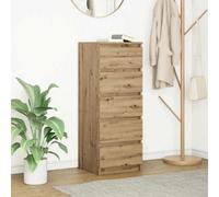 Walplus Sideboard With Drawers Artisan Oak 37.5X35X99 Cm Engineered Wood
