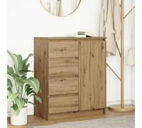 Walplus Sideboard With Drawers Artisan Oak 71X35X84 Cm Engineered Wood