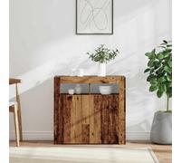 Walplus Sideboard With Led Lights Old Wood 80X35X75 Cm Engineered Wood