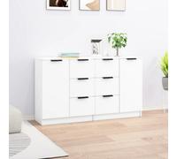 Walplus Sideboards 2 Pcs White 60X30X70 Cm Engineered Wood