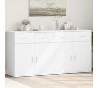 Walplus Sideboards 2 Pcs White 79X38X80 Cm Engineered Wood