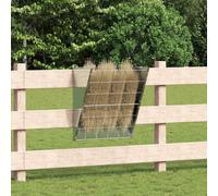Walplus Silver Hanging Hay Feeder 61 X 33 X 66 Cm Galvanised Steel, 5 Kg Capacity