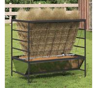 Walplus Silver Livestock Feeder 100X60X90Cm Galvanised Steel, 1-Pack