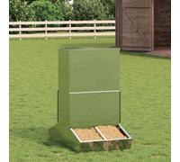 Walplus Silver Pig Feeder 82X51X91.5Cm Galvanised Steel - 20Kg Capacity, Weatherproof