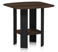 WALPLUS Simple Design End/SideTable, Columbia Walnut/Black | Stylish Table for Home Use with Practical and Modern Design