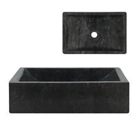 Walplus Sink 45X30X12 Cm Marble High Gloss Black