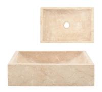 Walplus Sink 45X30X12 Cm Marble High Gloss Cream