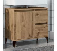 Walplus Sink Cabinet Artisan Oak 65X33X60 Cm Engineered Wood