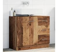 Walplus Sink Cabinet Old Wood 63X30X54 Cm Engineered Wood