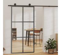 Walplus Sliding Door With Hardware Set Esg Glass&aluminium 102X205 Cm