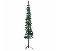 Walplus Slim Artificial Half Christmas Tree With Stand Green 240 Cm