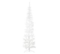 Walplus Slim Artificial Half Christmas Tree With Stand White 240 Cm