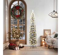 Walplus Slim Christmas Tree Green 48 X 48 X 180 Cm Plastic And Metal