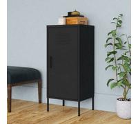 Walplus Storage Cabinet Black 42.5X35X101.5 Cm Steel