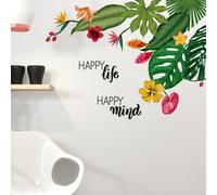 Walplus Summer Vibes Tropical Flowers Wall Stickers Mural Decal