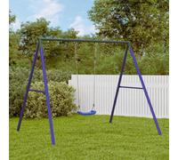 Walplus Swing Frame For Outdoor With 2 Hanging Hooks Blue Steel