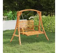 Walplus Swing Frame Solid Bent Wood With Teak Finish