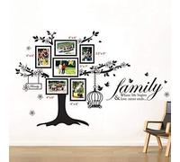 WALPLUS(TM) Wall Stickers Mural Decal Paper Art Decoration Photo Frame Birdcage Family Birds Quote