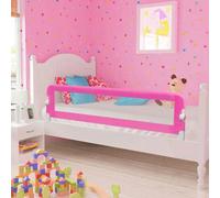 Walplus Toddler Safety Bed Rail 2 Pcs Pink 150X42 Cm