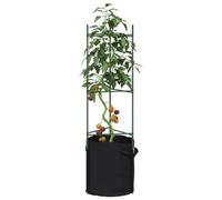 Walplus Tomato Cage With Plant Bag 2 Pcs 116 Cm Steel And Pp