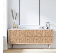 Walplus Triana Marble Brown And Cream Peel And Stick Wall Tiles Sticker - 24Pcs Self Adhesive Stick On Tiles For Kitchen 15X15Cm