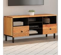 Walplus Tv Cabinet 100X33X46 Cm Solid Wood Acacia